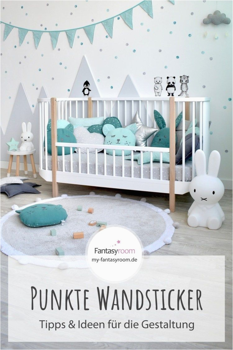 Babyzimmer Im Schlafzimmer Einrichten Kinderzimmer Mit Punkte Wandstickern Gestalten Tipps