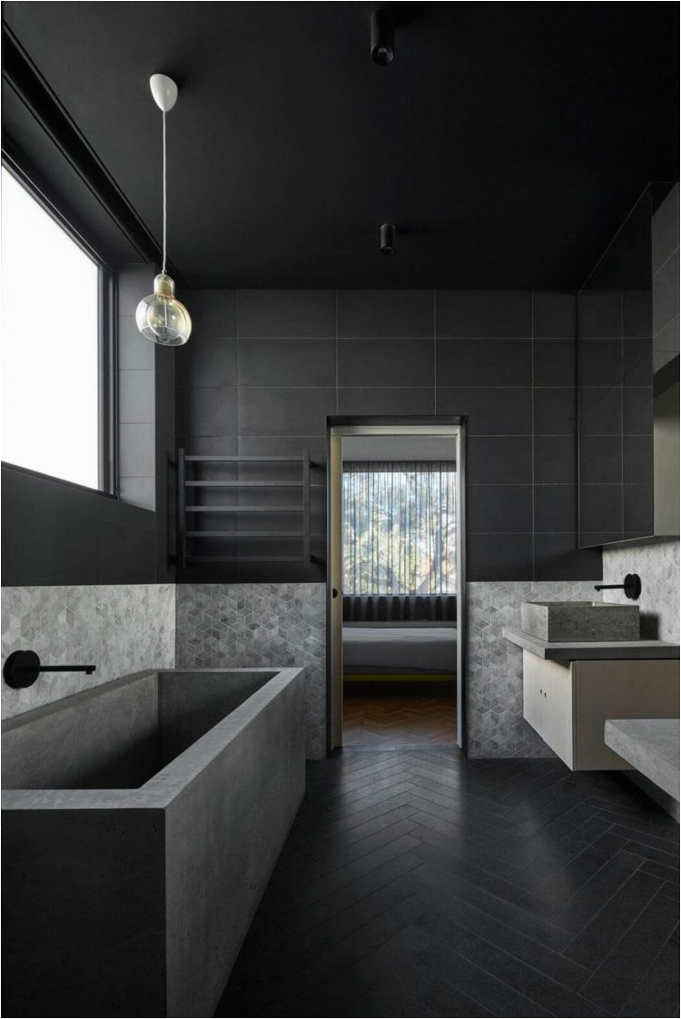 Badezimmer Fliesen Zeitlos Badezimmer In Schwarz – Luxusgefühl Und Stil Im