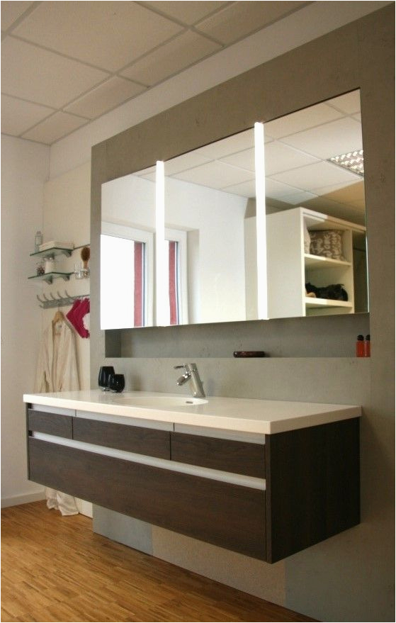Badezimmer Spiegelschrank Design Badmöbel Mit In Wand Eingebautem Spiegelschrank Wand In