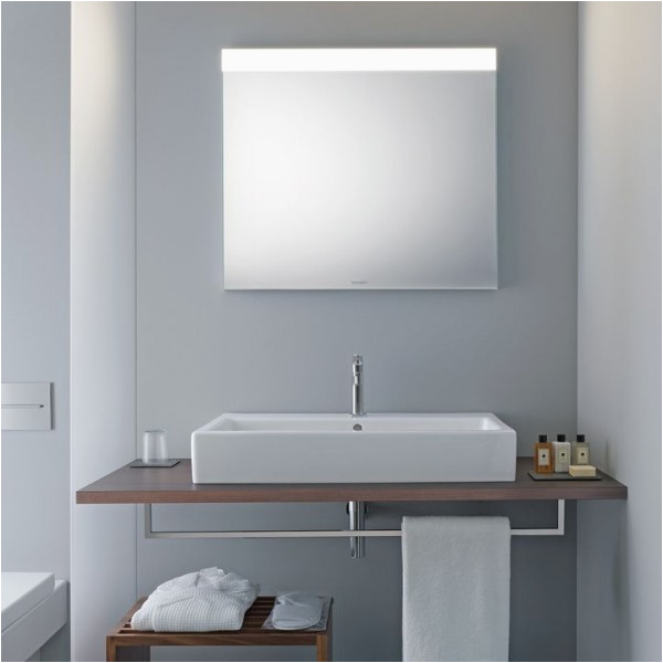 Badezimmerspiegel 50 X 60 Duravit "good" Spiegel Mit Led Beleuchtung Oben 80×70 Cm Lm Wandschaltung