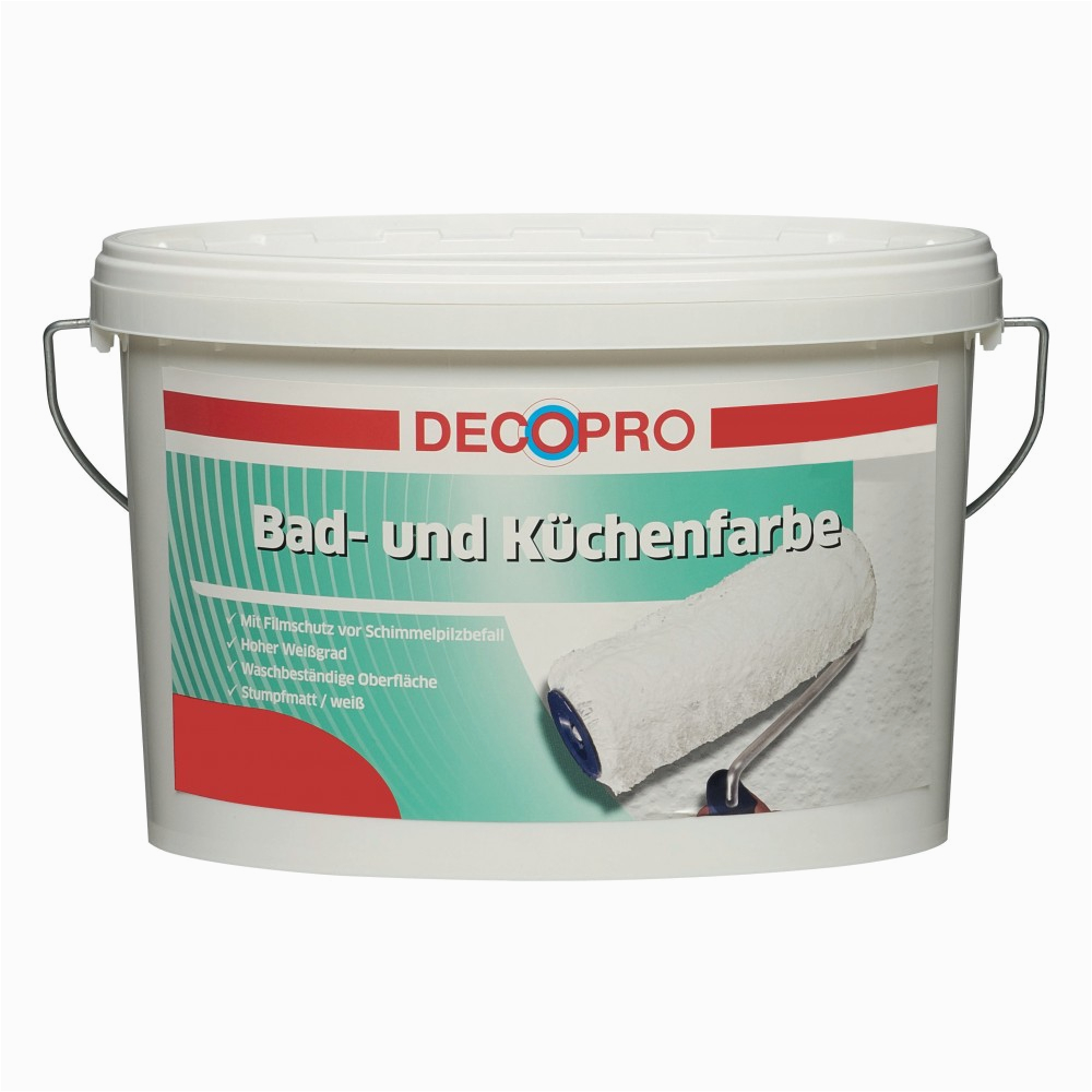 Decopro Bad Und Küchenfarbe Decopro Bad Und Küchenfarbe 2 5 Liter Weiß Stumpfmatt