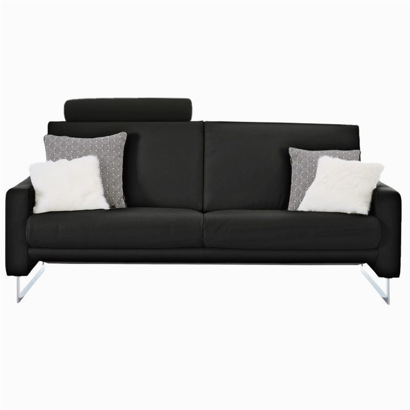 Einzelsofa Coast Interliving sofa 4001 3 Sitzer Schwarz Lederklasse 50