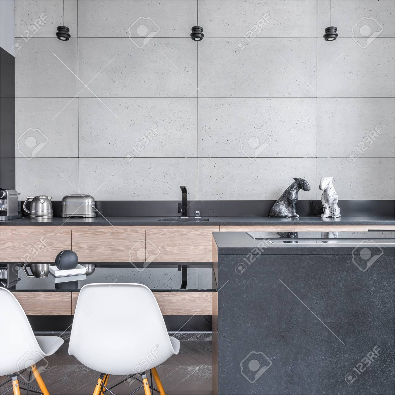Fliesenspiegel Moderne Küche Fliesen Kuche Grau