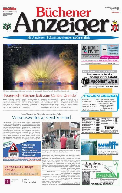 Folie Küchenboden Büchener Anzeiger Gelbesblatt Line