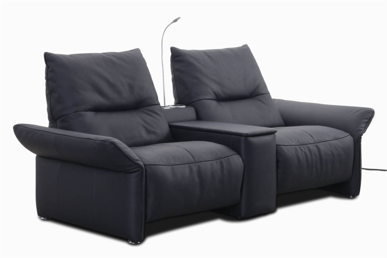 Himolla Schlafsofa K W Himolla sofa 7211 Passo In Leder Bronco Nachtblau