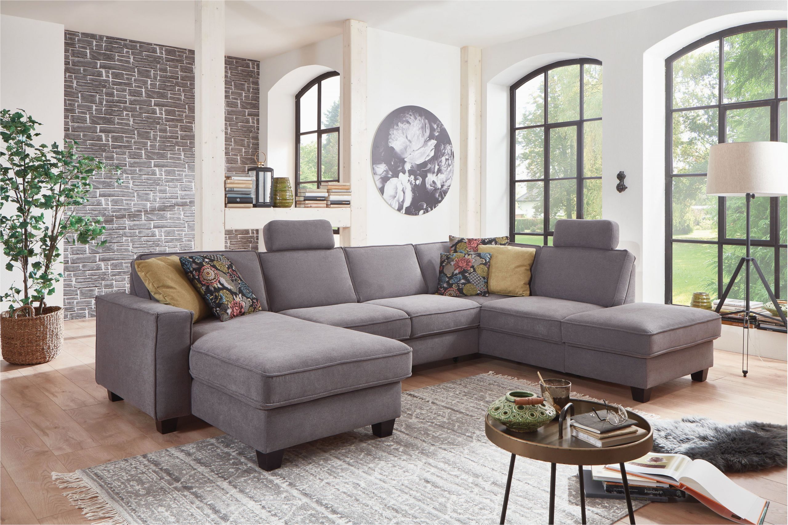 Hjort Knudsen sofa Stoff County Von Sit & More Xxl sofa Variante Rechts Grau