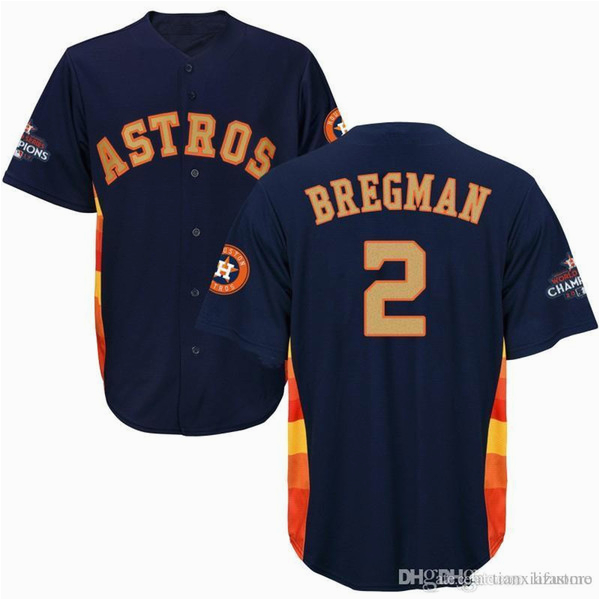 Keuchel Großhandel Männer Frauen Jugend astros Trikots 2 Bregman 60 Keuchel Trikots Weiß Grau Navy Blau orange Gold Salute Service Spieler Wochenende All Star