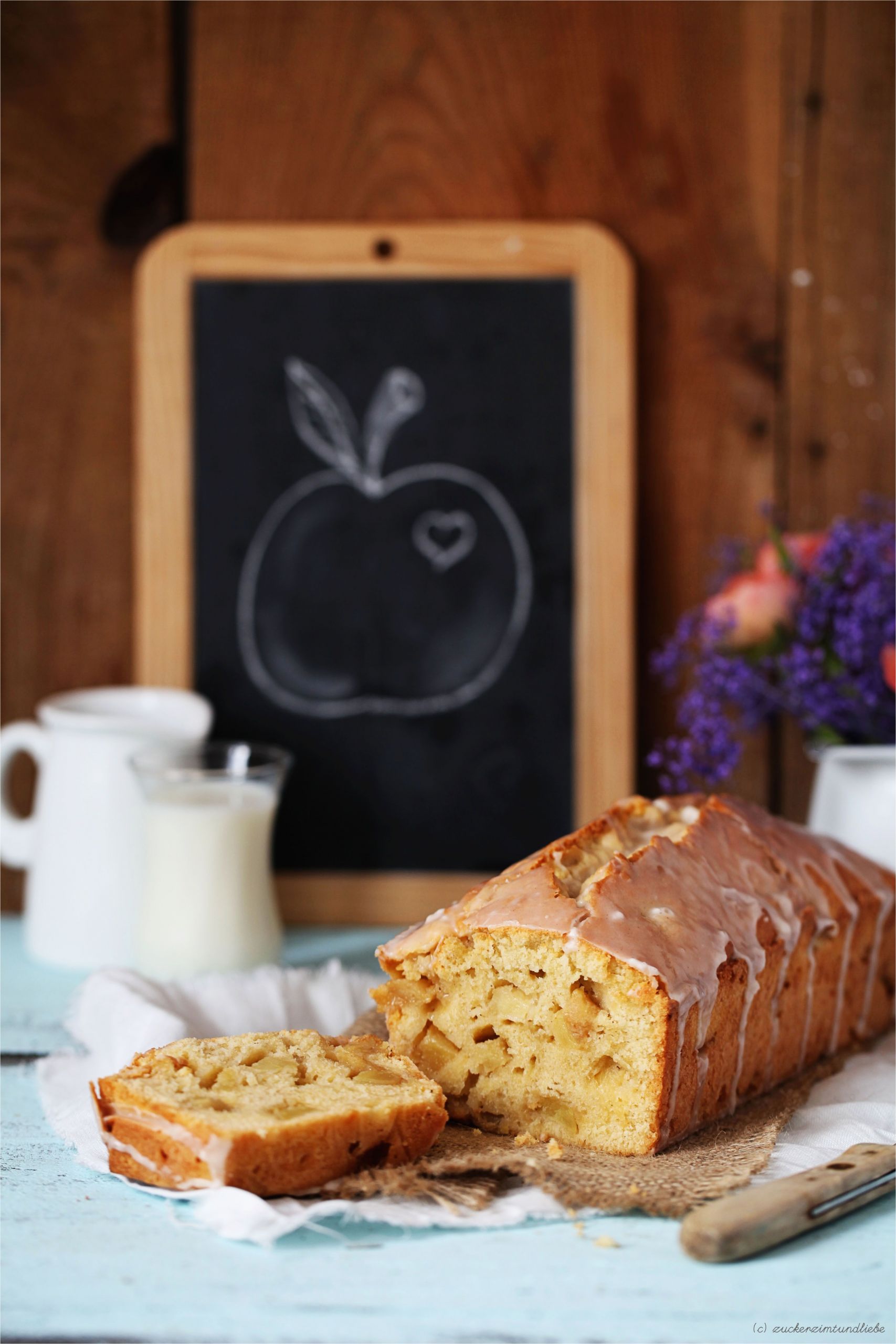 Kuchen Ideen Kastenform Vanille Apfelkuchen Mit Zimtguss Aus Der Kastenform – Auf