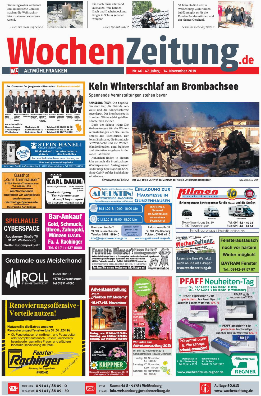Küchenschrank Quillt Auf Wochenzeitung Altmühlfranken Kw 46 18 by Wochenzeitung