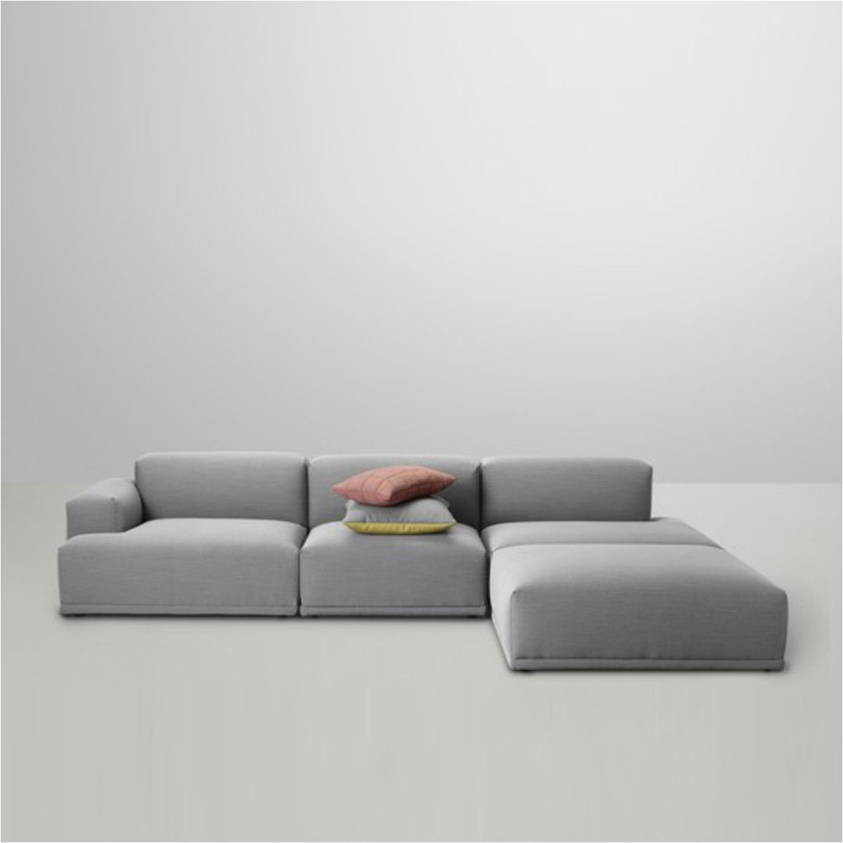 Moderne sofa Wit Muuto Connect sofa Eckelement A Armlehne Links Remix 2