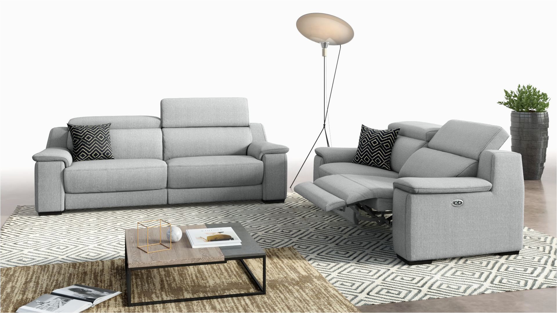 Modernes Relaxsofa Valera Stoff Relaxsofa