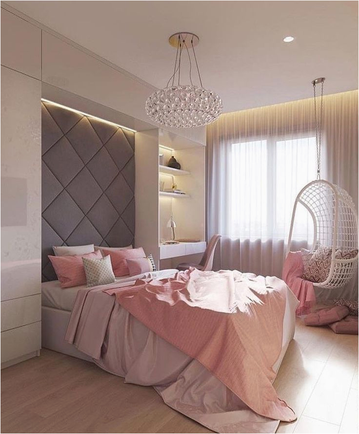 Pinke Schlafzimmer Deko Pink and Gray Bedroomð¼ Via Pinterest