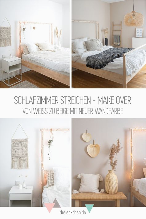 Schlafzimmer Design Beige Neue Wandfarbe Fürs Schlafzimmer Ein Boho Traum In Beige