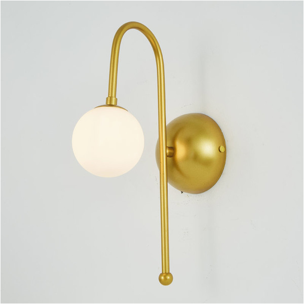 Schlafzimmer Lampe Gold Großhandel Design Glas Led Wandleuchte Wandleuchte Moderne Schlafzimmer Küche Treppe Wohnzimmer Wandleuchten Dekor Hause Beleuchtung Gold Eisen G4 110