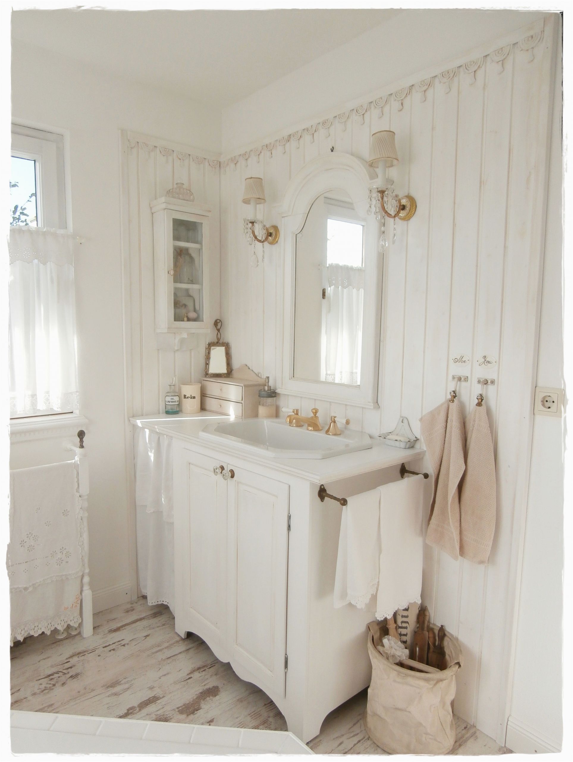 Shabby Chic Badezimmer Deko Bathroom Shabby Chic and White