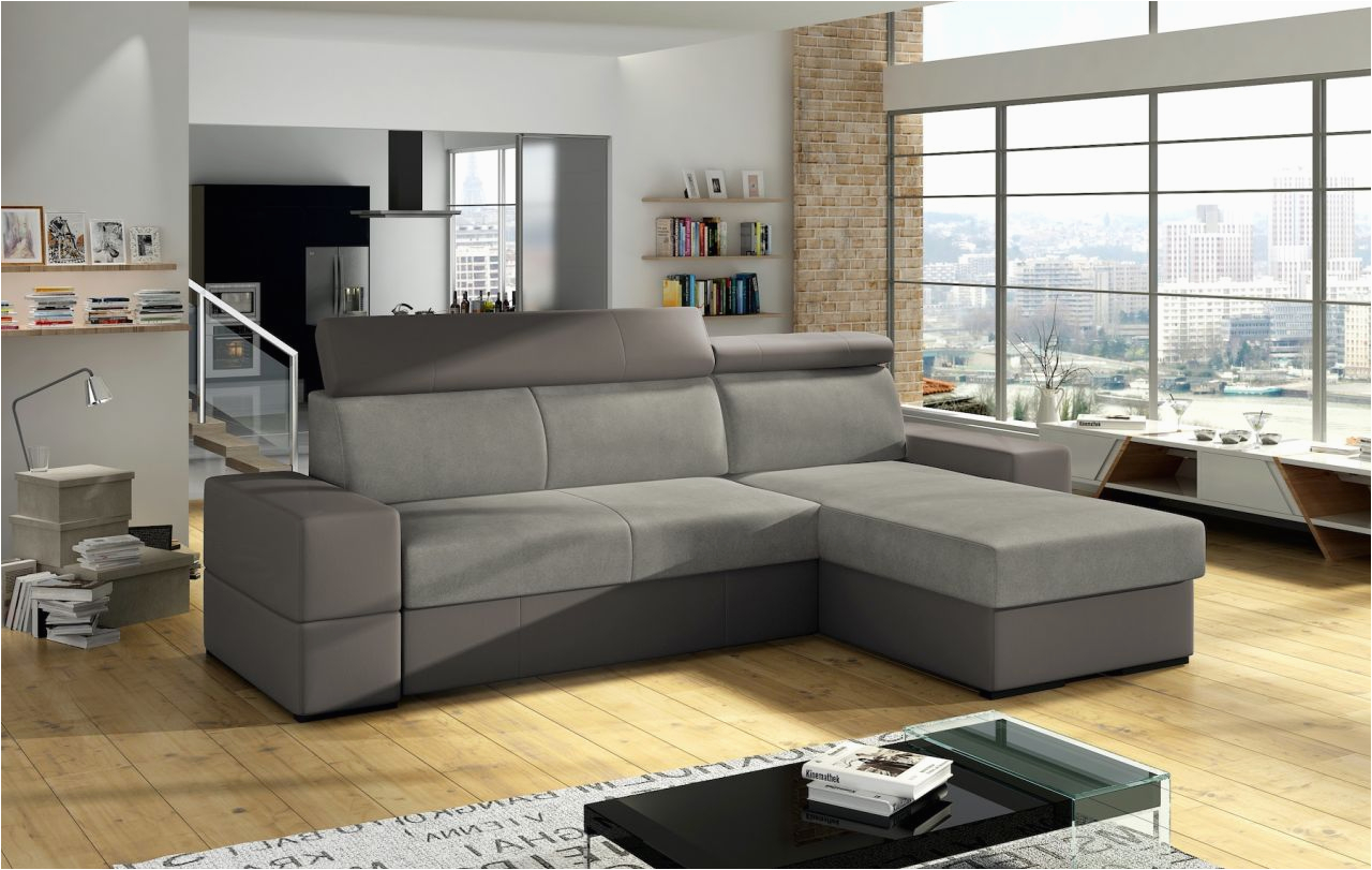 Sofa Design software Ecksofa sofa Marios Mit Schlaffunktion Grau Ottomane Rechts