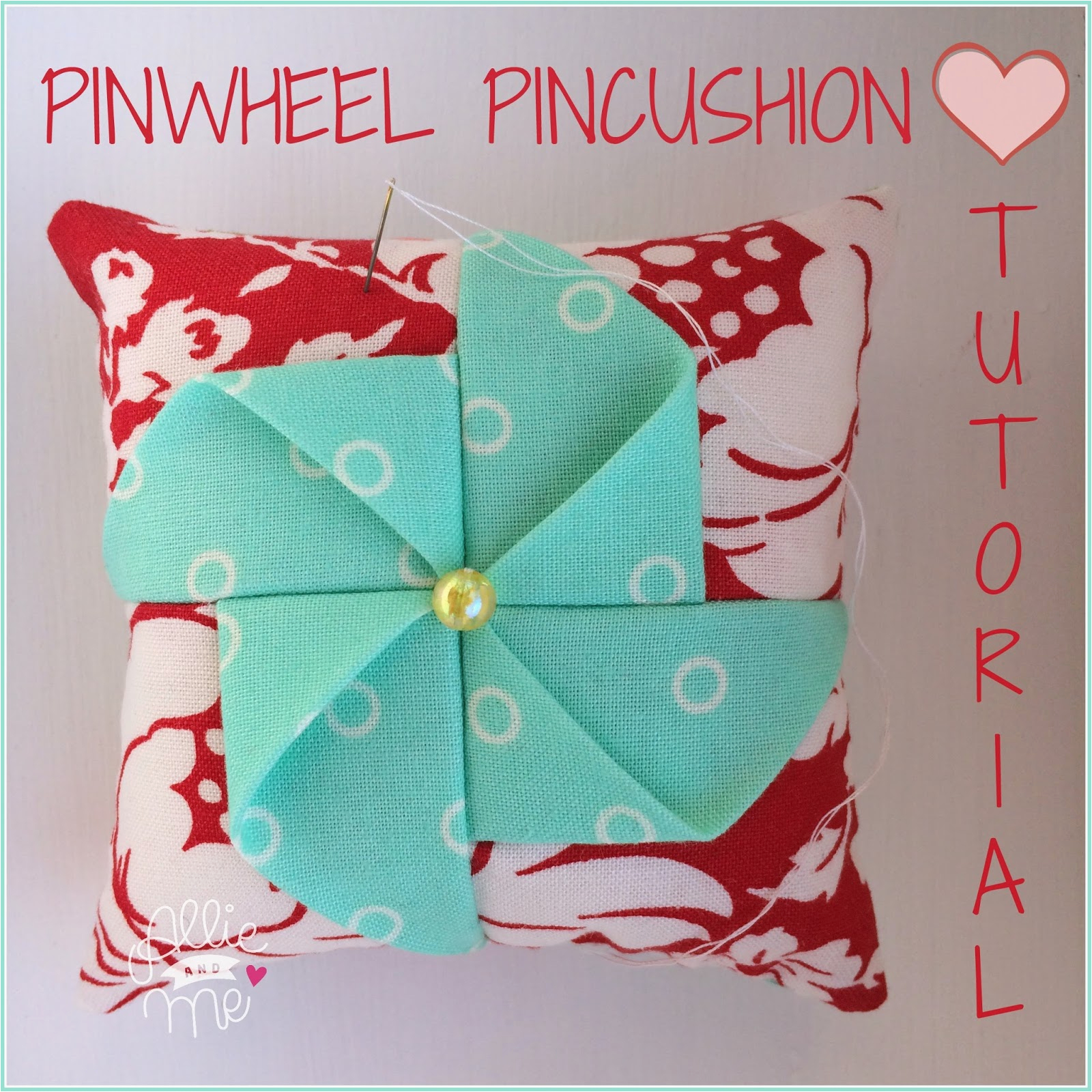 Sofa Stoff Nähen Pinwheel Pincushion â Tutorial