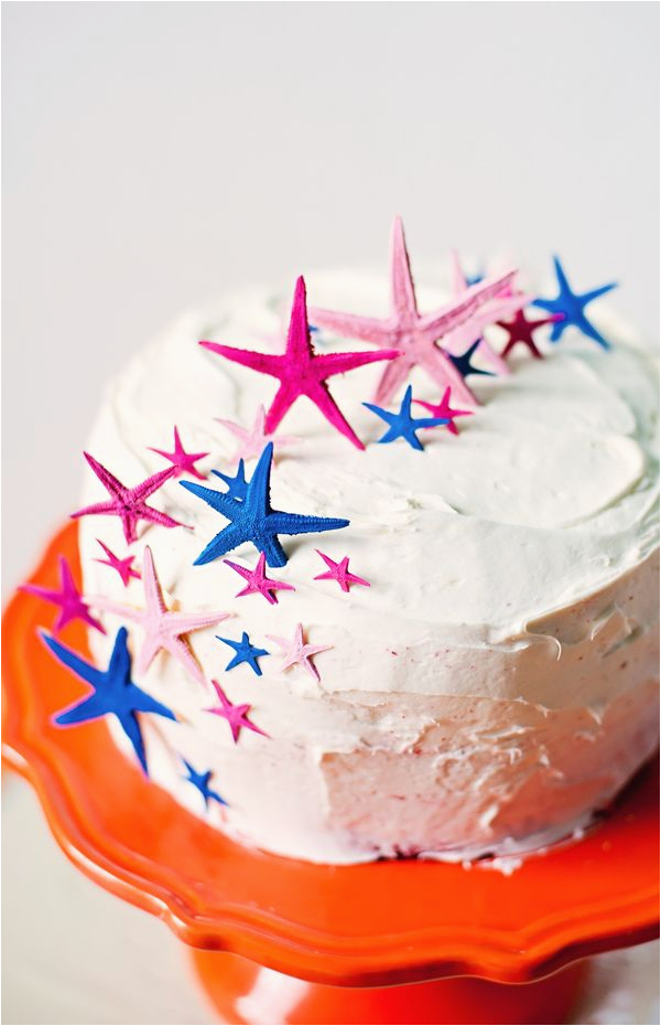 Sterne Kuchen Painted Starfish Cake toppers