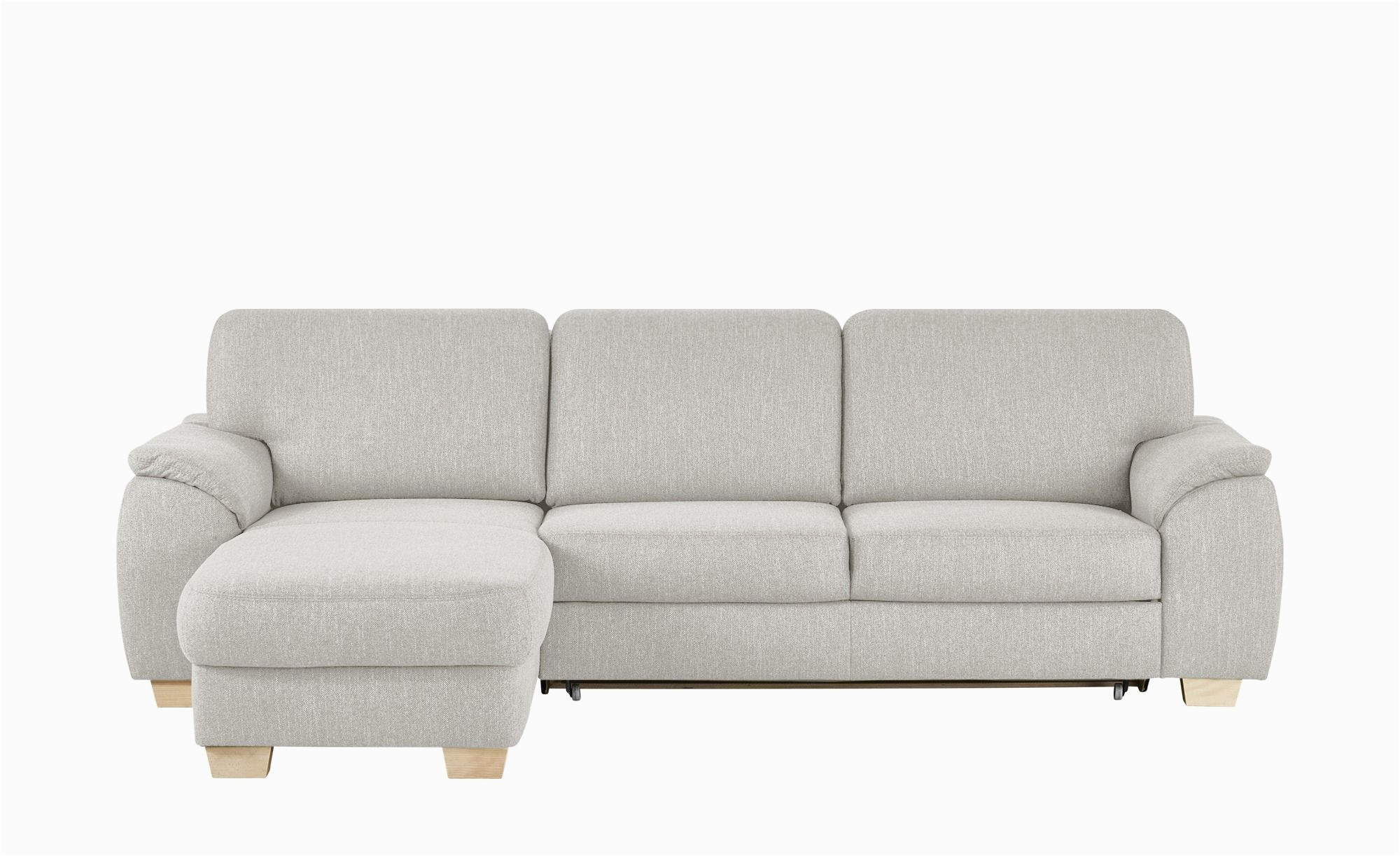 Stoffsofa Beige Smart Ecksofa Valencia