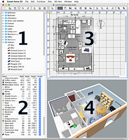 Sweet Home 3d sofa U form Sweet Home 3d User S Guide