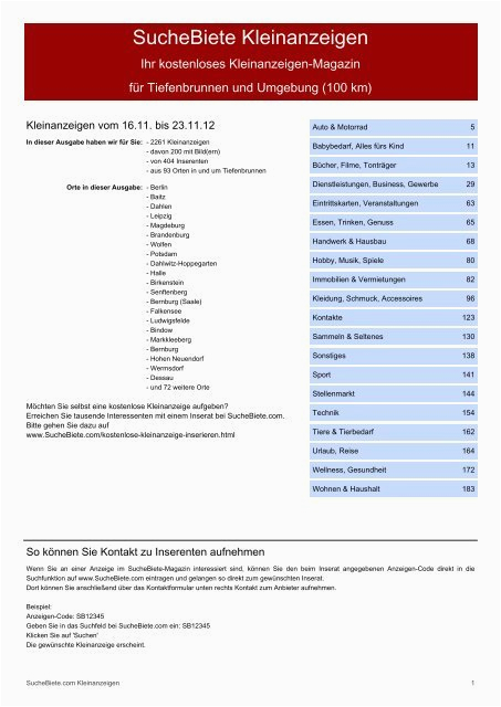 Unterteilung Küchenschrank Suchebiete Kleinanzeigenzeitung Tiefenbrunnen Kostenlose