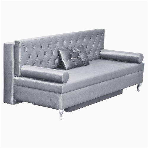 Wayfair Schlafsofa 3 Sitzer Schlafsofa Glamour Happy Barok Polsterfarbe Grau