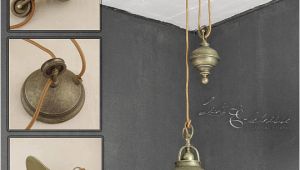 Antike Schlafzimmer Lampen Industrie Pendelleuchte Mit Zugpendel Messing Antik Premium Hängeleuchte Lampe