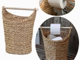 Badezimmer Deko Korb toilettenpapier Ständer Deko Korb Braun Klorollen Halter Rattan Look