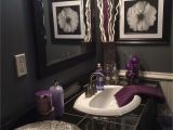 Badezimmer Deko Lila Black and Grey Bathroom with Lavender Accents