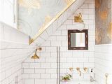 Badezimmer Ideen Gold Gray and Gold Bathroom