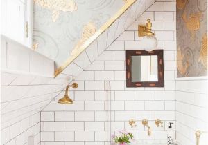 Badezimmer Ideen Gold Gray and Gold Bathroom