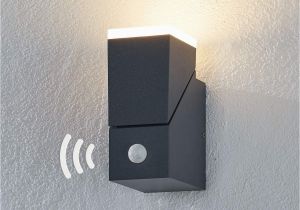 Badezimmer Lampe Bewegungsmelder Moderne Außenwandleuchte Von Lampenwelt Schwarz