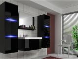 Badezimmer Spiegel Schwarz Badmöbel Set 5 Tlg Schwarz Hochglanz Dream Inkl Waschtisch Inkl Led