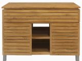 Badezimmerschrank orange Badunterschrank Antonia Aus Teak Massivholz