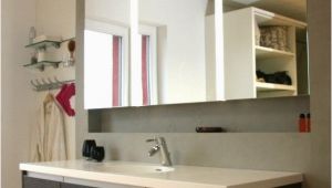 Badezimmerschrank Unter Lavabo Badmöbel Mit In Wand Eingebautem Spiegelschrank Wand In