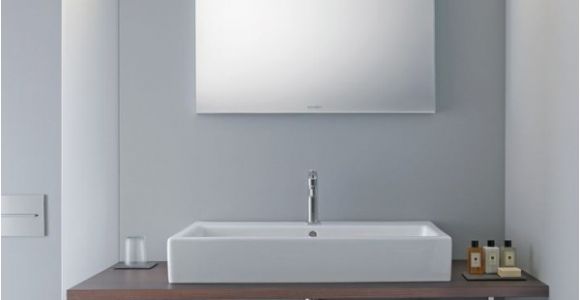 Badezimmerspiegel Led Uhr Duravit "good" Spiegel Mit Led Beleuchtung Oben 80×70 Cm Lm Wandschaltung