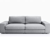 Big Stoff sofa Big sofa Hellgrau Flachgewebe Brooke