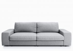 Big Stoff sofa Big sofa Hellgrau Flachgewebe Brooke