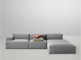 Bolia Stoff sofa Muuto Connect sofa Eckelement A Armlehne Links Remix 2