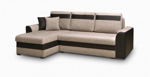 Cairo Schlafsofa Ecksofa sofa Niobe Mit Schlaffunktion Schwarz Beige Ottomane Links