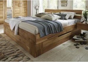 Corium Bett 160×200 Doppelbett Bett 200×200 Mit Schubkästen Wildeiche Holz Massiv Geölt Neu Ovp
