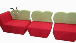 Couch Stoff Hunde Kindersofa Raupe