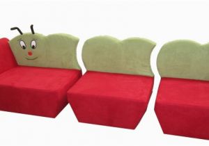 Couch Stoff Hunde Kindersofa Raupe