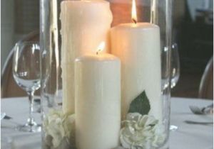Deko Badezimmer Kerzen Große Hurrikanvase Mit Kerzen Steinen Und Gardenien