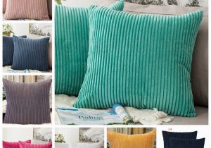 Dekokissen Schlafzimmer Großhandel 13styles Striped Kord Kissenbezug Feste Kissen Kasten Wellen Start sofa Dekokissen Fall Platz Kissen Weihnachten Auto Schlafzimmer Dekor