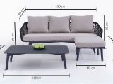 Divan sofa Design Alu Sitzgruppe Divan Living Zone Gartenmöbel