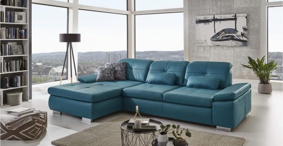 Echtleder sofa L form Ecksofa Active L form Bezug Leder Ocean Blau Mit