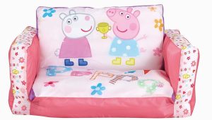 Einzelsofa Peppa Peppa Pig 2 In 1 Aufblasbares sofa Und Liegestuhl Holz
