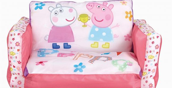 Einzelsofa Peppa Peppa Pig 2 In 1 Aufblasbares sofa Und Liegestuhl Holz