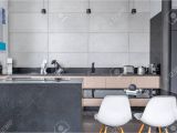 Graue Designer Küchen Fliesen Kuche Grau
